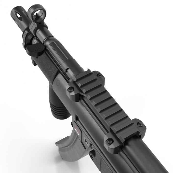 3D Assault Rifle MP5K model