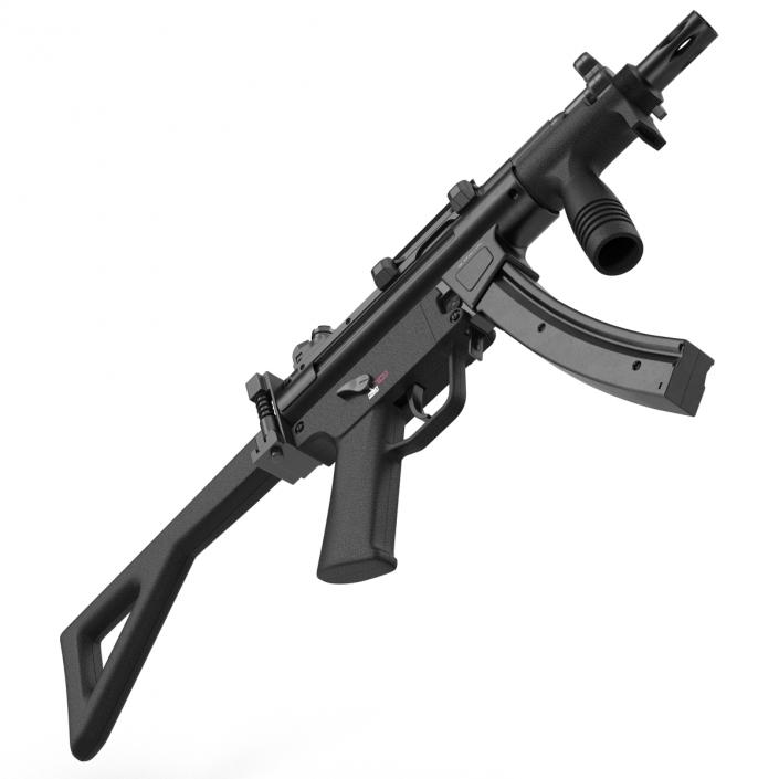 3D Assault Rifle MP5K model