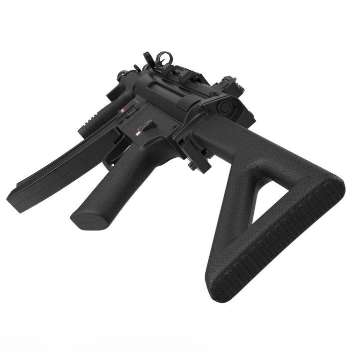 3D Assault Rifle MP5K model