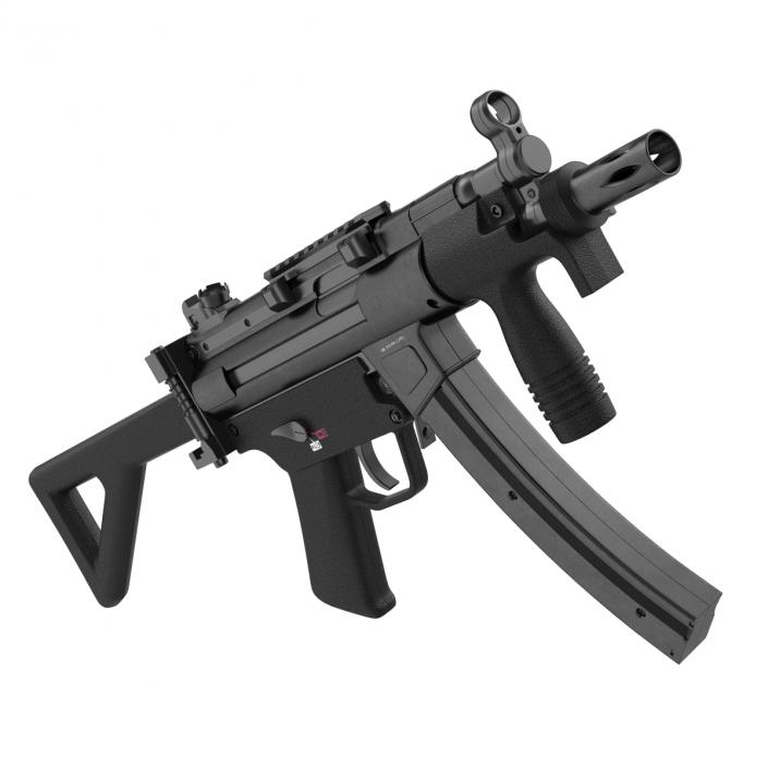 3D Assault Rifle MP5K model