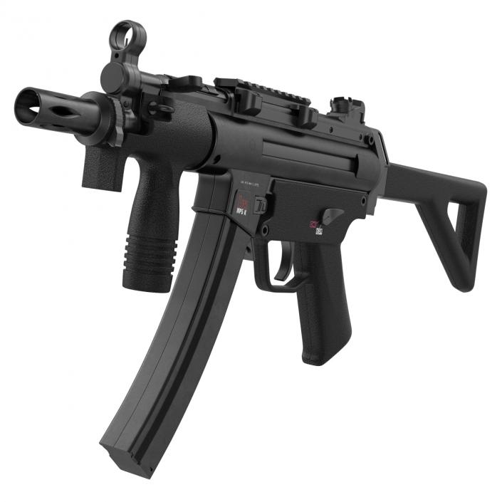 3D Assault Rifle MP5K model