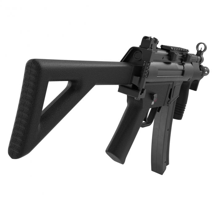 3D Assault Rifle MP5K model