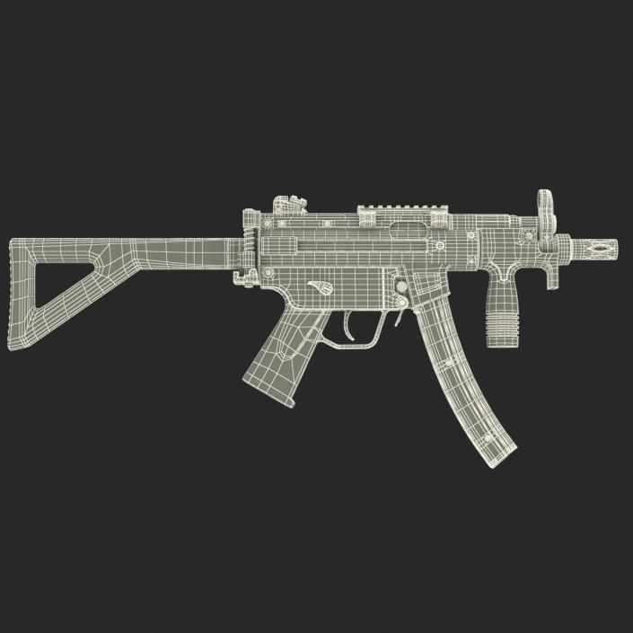 3D Assault Rifle MP5K model