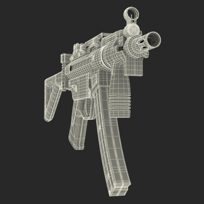 3D Assault Rifle MP5K model