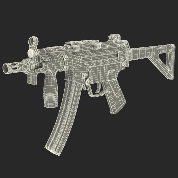 3D Assault Rifle MP5K model