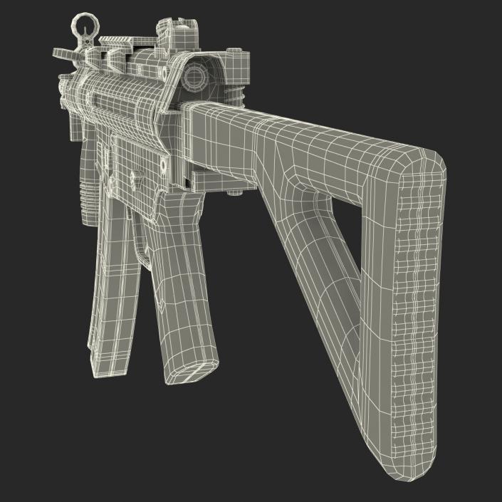 3D Assault Rifle MP5K model