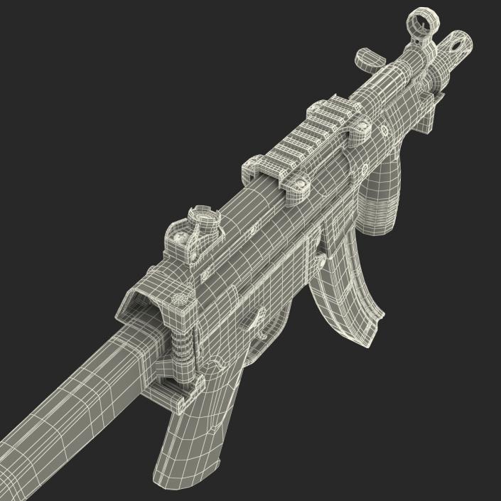 3D Assault Rifle MP5K model