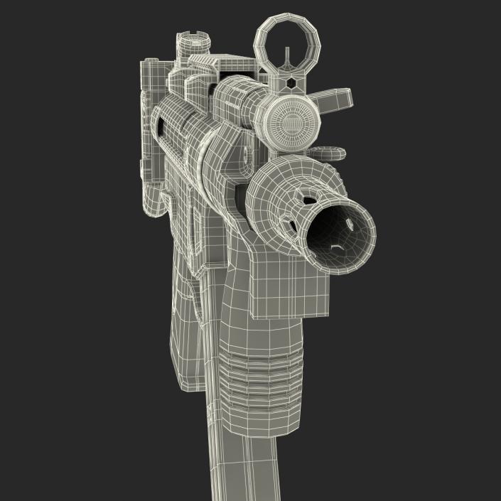 3D Assault Rifle MP5K model