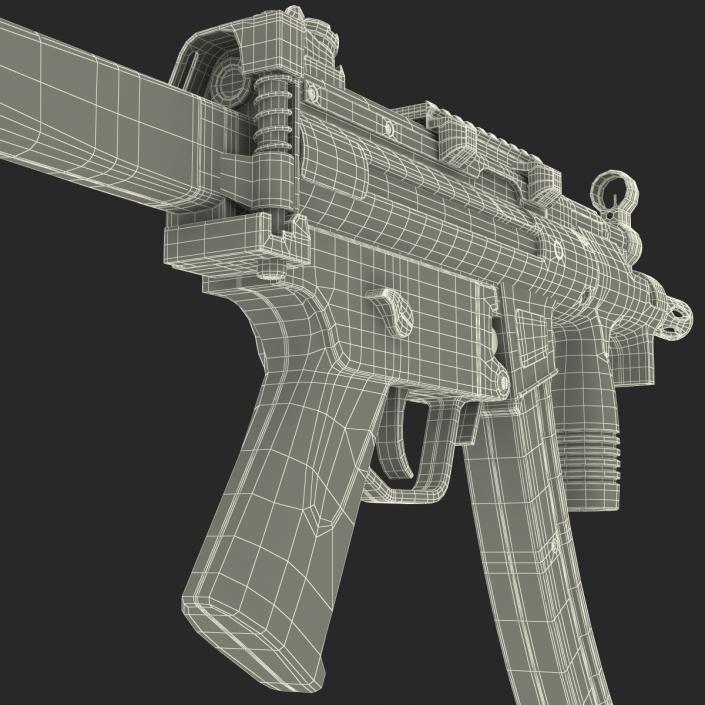 3D Assault Rifle MP5K model