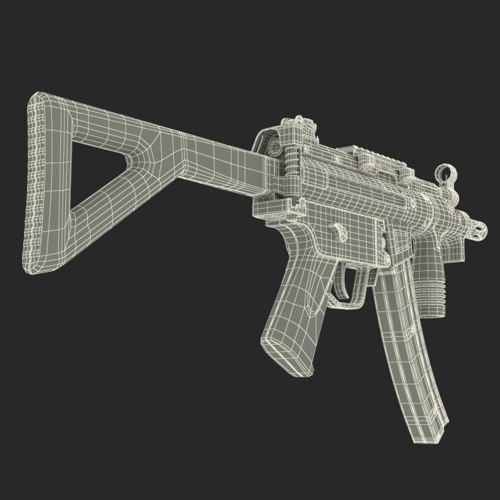 3D Assault Rifle MP5K model