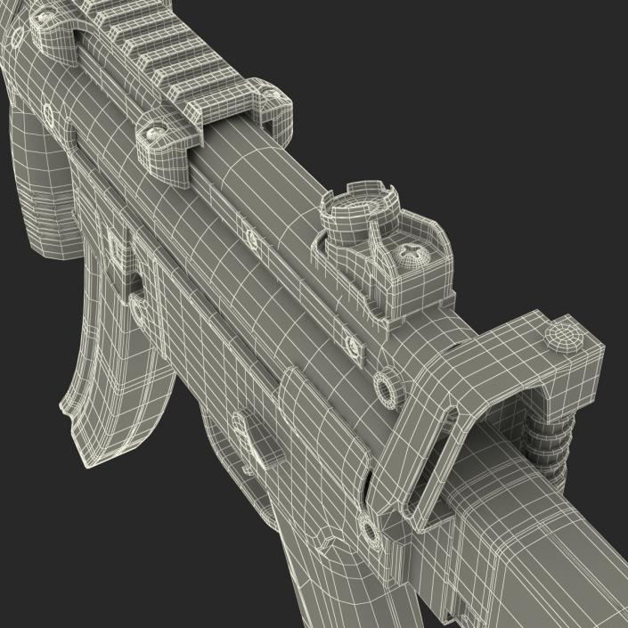 3D Assault Rifle MP5K model