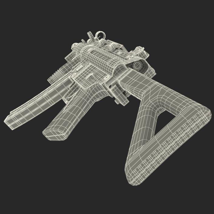 3D Assault Rifle MP5K model