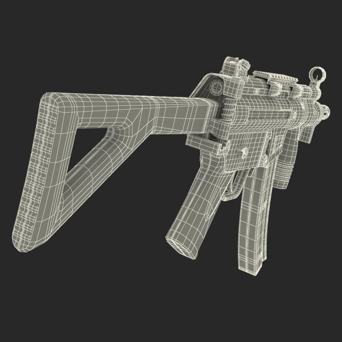 3D Assault Rifle MP5K model