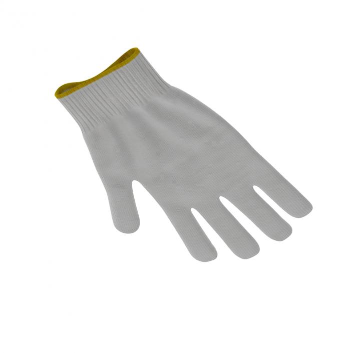 3D Cotton Work Gloves model