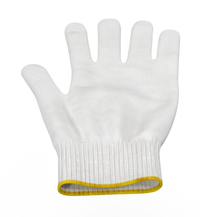 3D Cotton Work Gloves model