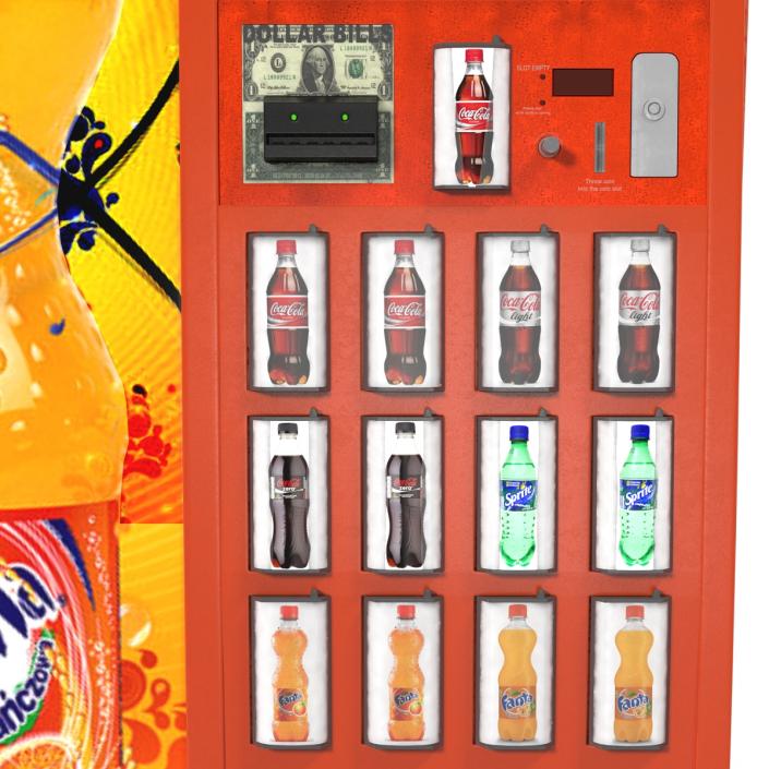 3D Fanta Vending Machine