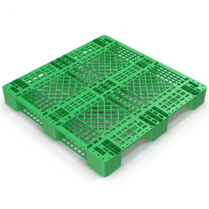 3D model Plastic Pallet Green