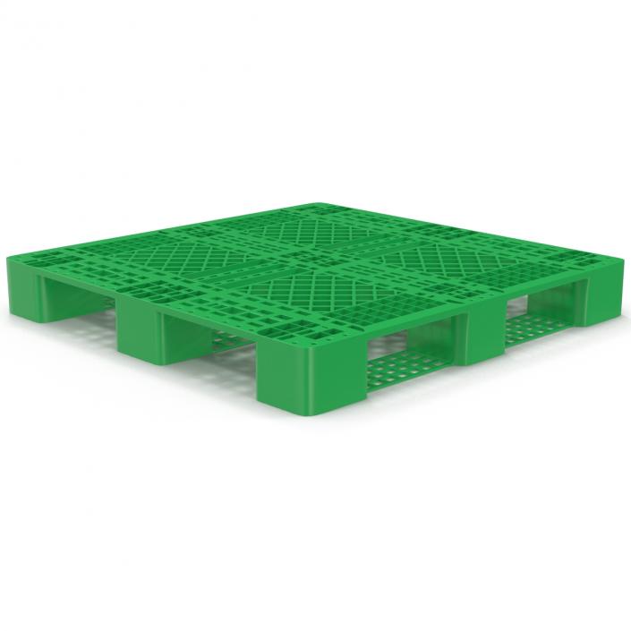 3D model Plastic Pallet Green