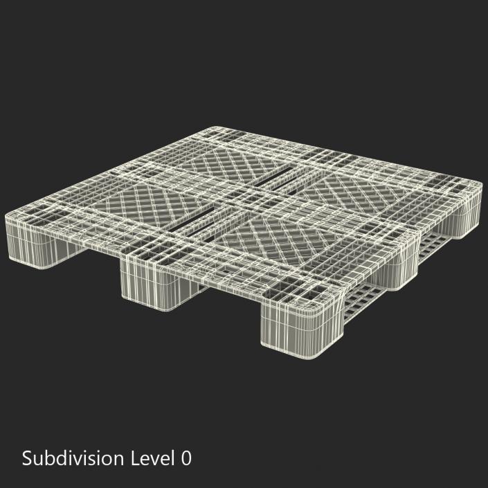 3D model Plastic Pallet Green