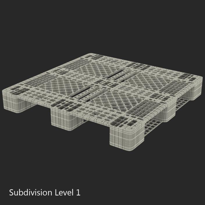 3D model Plastic Pallet Green