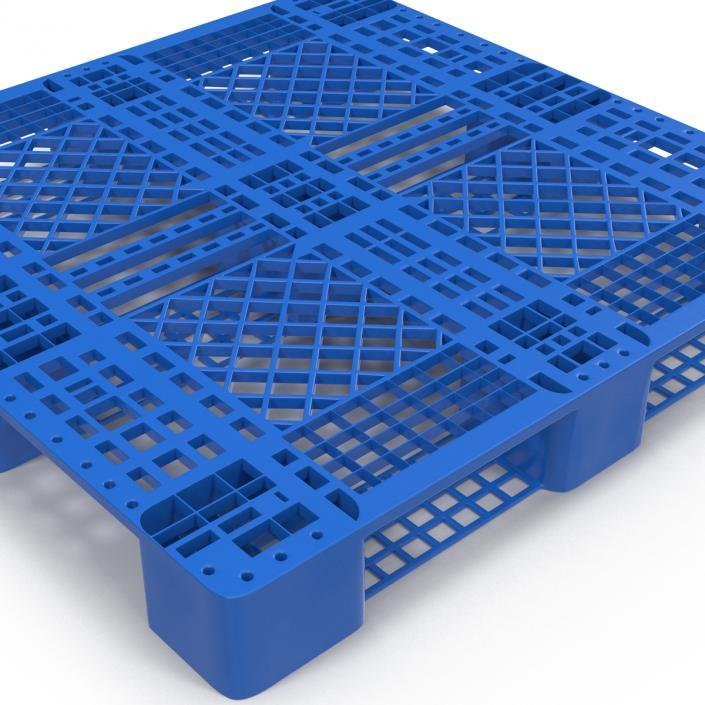 Plastic Pallet Blue 3D model