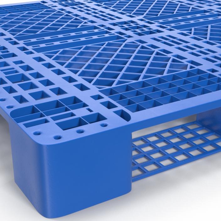 Plastic Pallet Blue 3D model