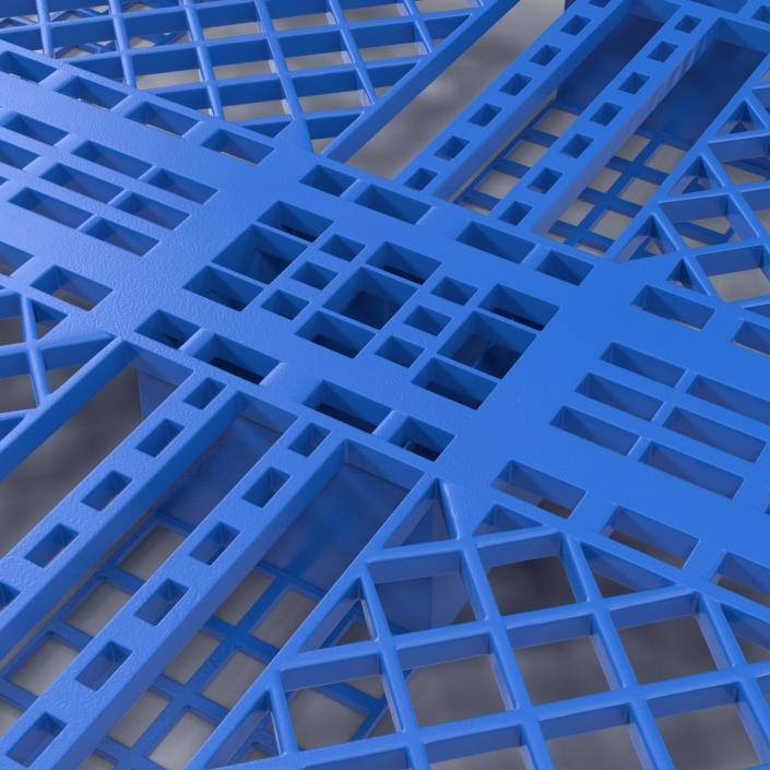 Plastic Pallet Blue 3D model