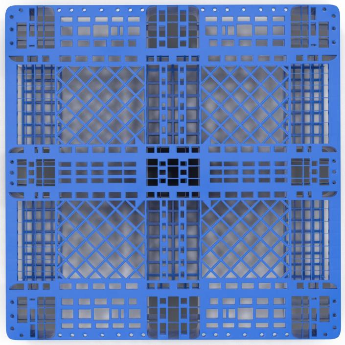 Plastic Pallet Blue 3D model