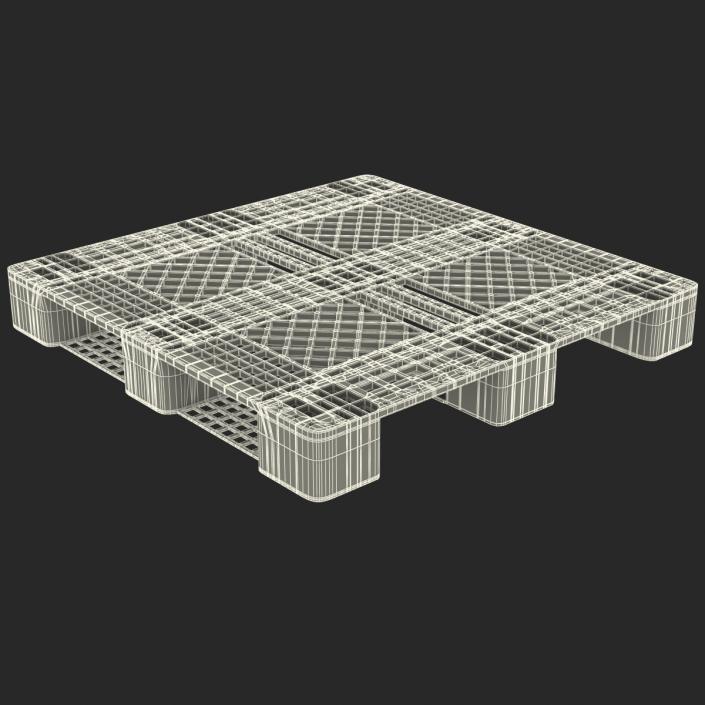 Plastic Pallet Blue 3D model