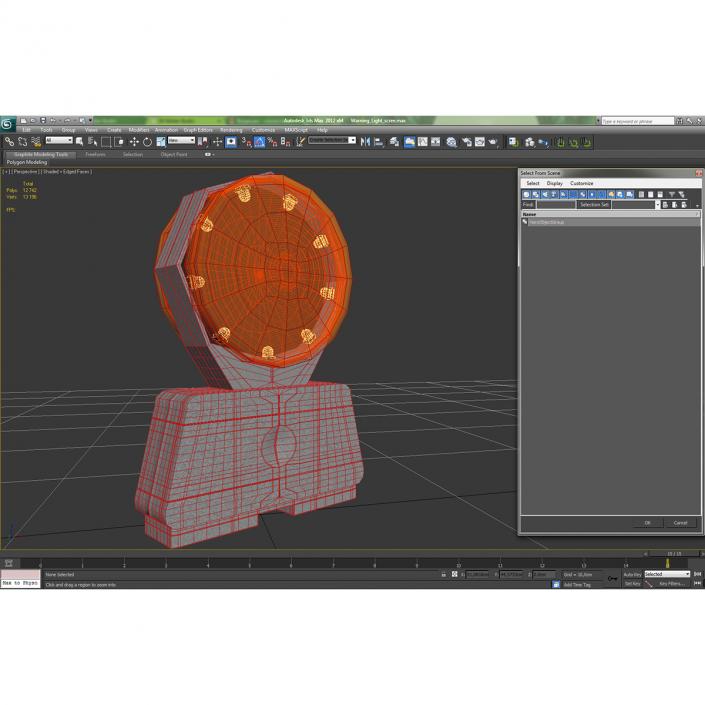 3D model Warning Light 2