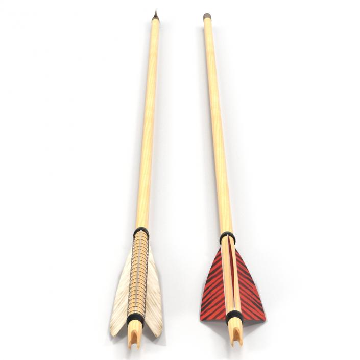 Bow Arrows Set 3D model