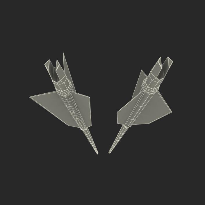 Bow Arrows Set 3D model