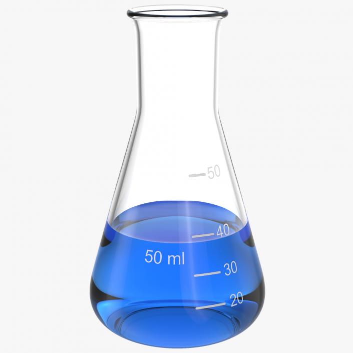 50 ml Erlenmeyer Flask 3D