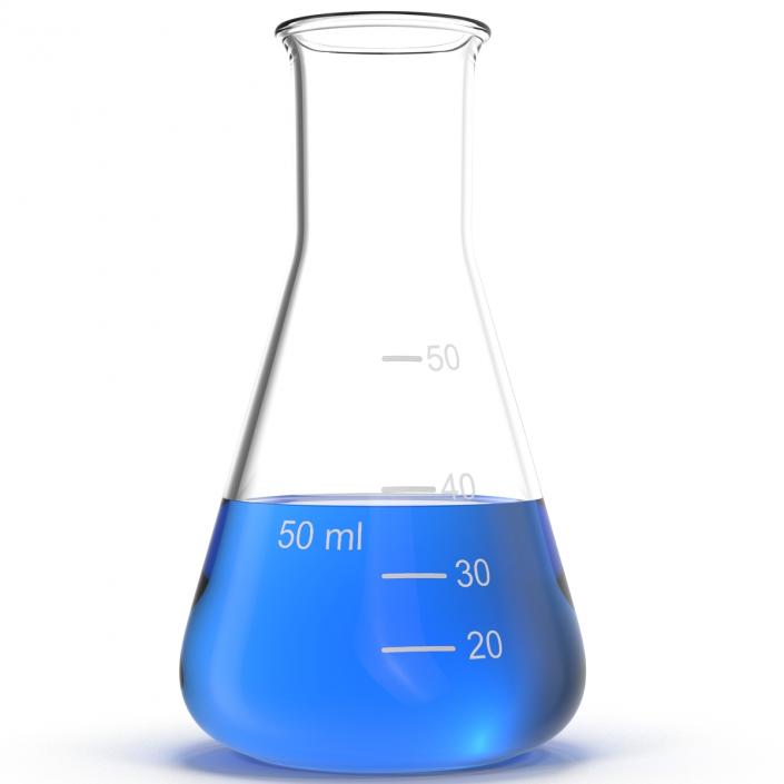 50 ml Erlenmeyer Flask 3D