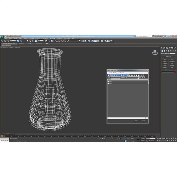 50 ml Erlenmeyer Flask 3D