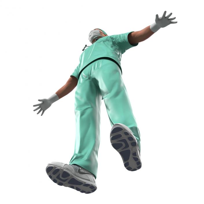 Male Surgeon Caucasian Rigged 3D model