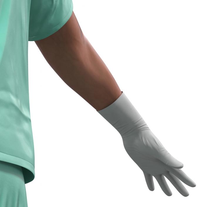 Male Surgeon Caucasian Rigged 3D model