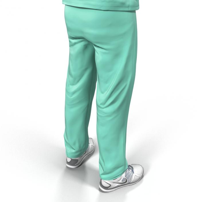 Male Surgeon Caucasian Rigged 3D model