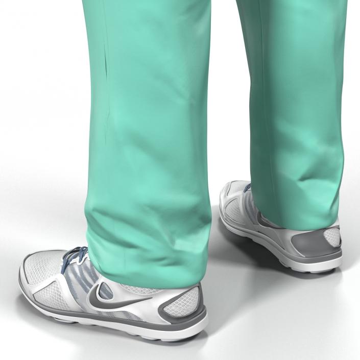 Male Surgeon Caucasian Rigged 3D model