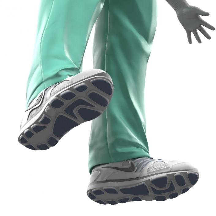 Male Surgeon Caucasian Rigged 3D model