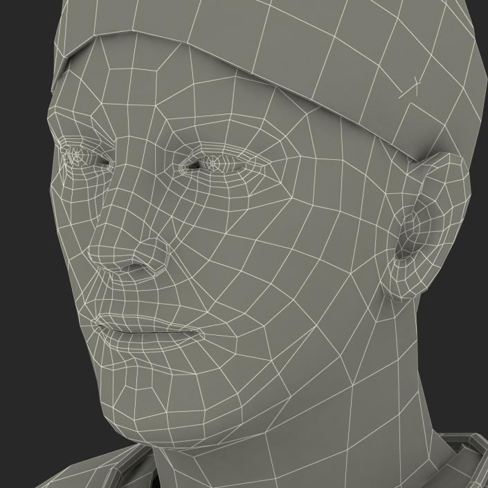 Male Surgeon Caucasian Rigged 3D model