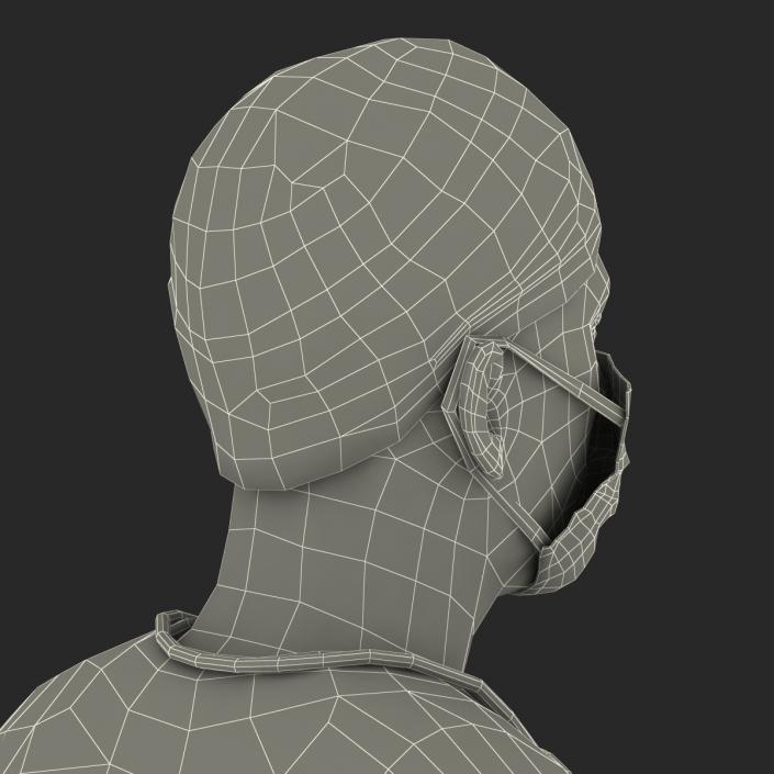 Male Surgeon Caucasian Rigged 3D model