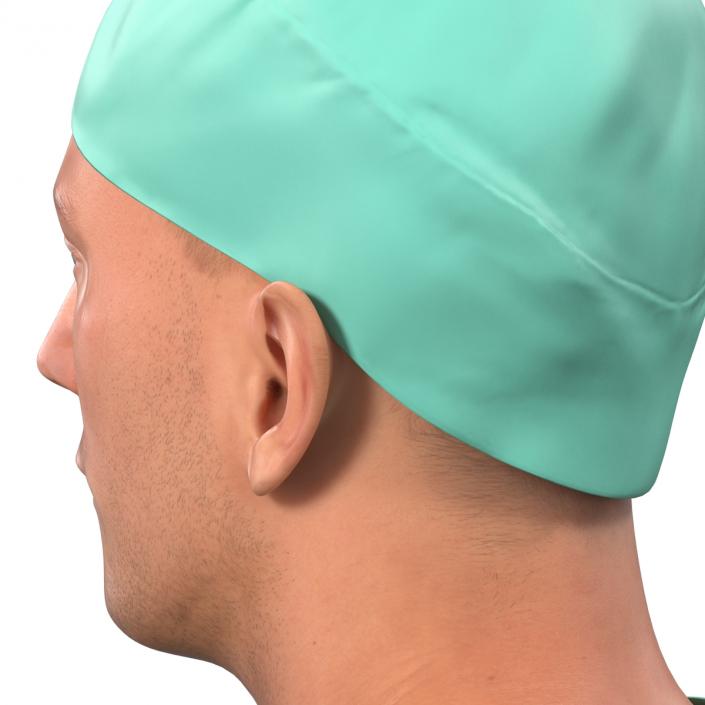 Male Surgeon Caucasian 2 3D model