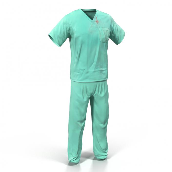 Surgeon Dress 19 with Blood 3D