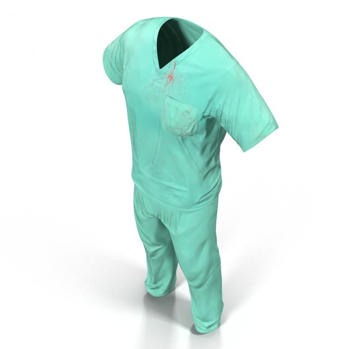 Surgeon Dress 19 with Blood 3D