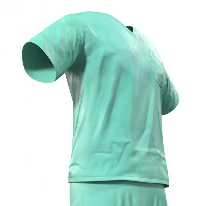 Surgeon Dress 19 with Blood 3D