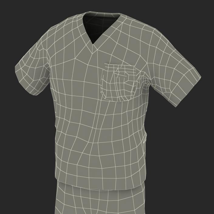 Surgeon Dress 19 with Blood 3D