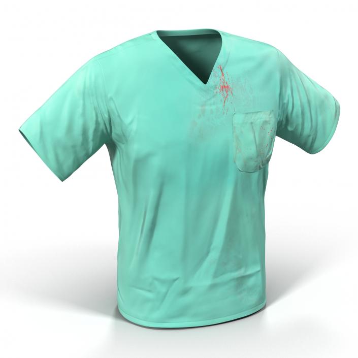 Surgeon Dress 20 with Blood 3D