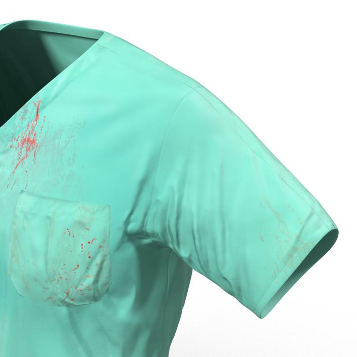 Surgeon Dress 20 with Blood 3D