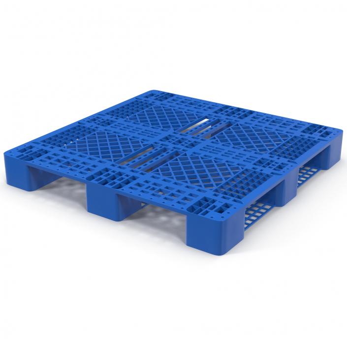 Plastic Pallet Blue 3D model